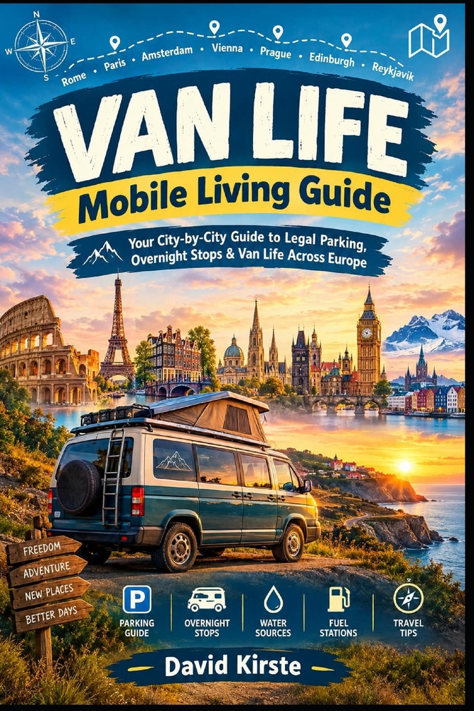 Van Life: Mobile Living Guide: 40 European Cities for Legal Overnight Parking, Discreet Sleeping Spots, and Mobile Freedom cover