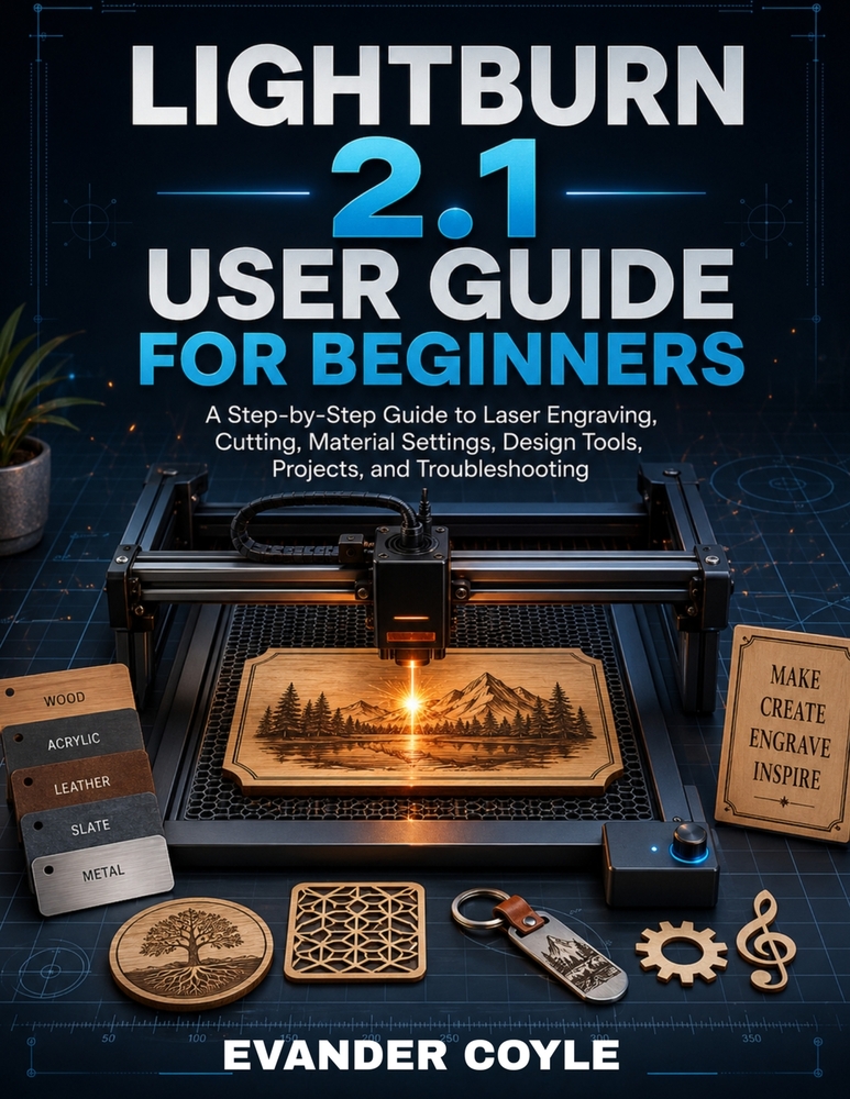 LightBurn 2.1 User Guide for Beginners cover