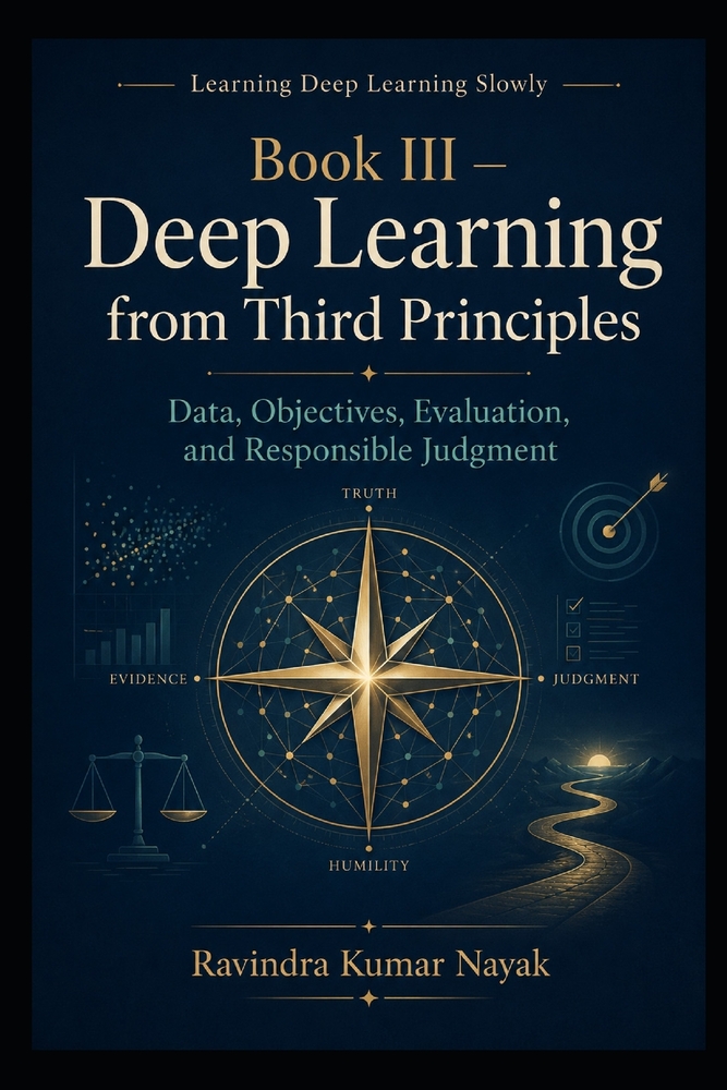Book III - Deep Learning from Third Principles: Data, Objectives, Evaluation, and Responsible Judgment cover