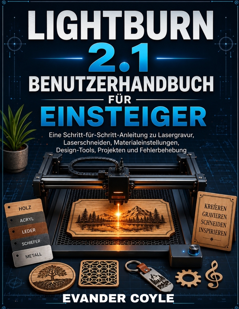 LightBurn 2.1 Benutzerhandbuch für Anfänger cover