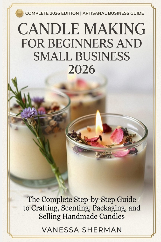 Candle Making for Beginners and Small Business 2026: The Complete Step-by-Step Guide to Crafting, Scenting, Packaging, and Selling Handmade Candles cover