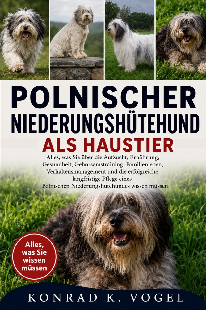 Polnischer Niederungshütehund ALS Haustier: Alles, was Sie über die Aufzucht, Ernährung, Gesundheit, Gehorsamstraining, Familienleben, Verhaltensmanag cover