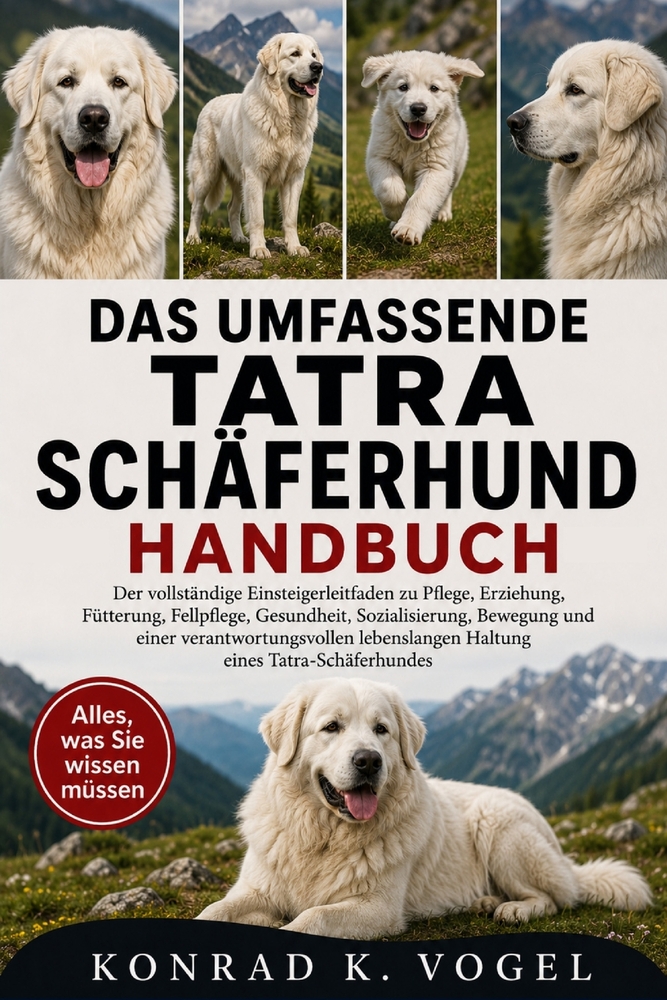 Das Umfassende Tatra-Schäferhund-Handbuch: Der vollständige Einsteigerleitfaden zu Pflege, Erziehung, Fütterung, Fellpflege, Gesundheit, Sozialisierun cover