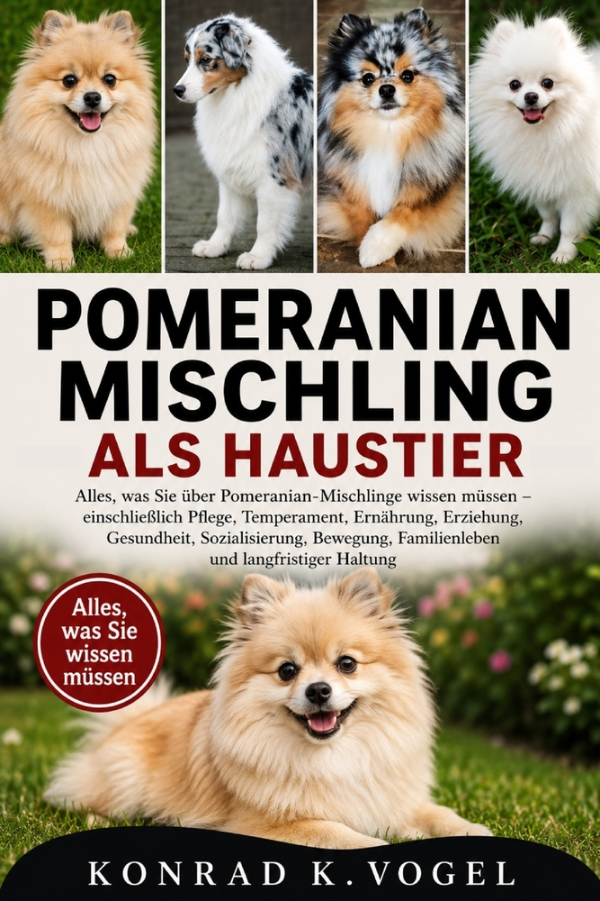 Pomeranian-Mischling ALS Haustier: Alles, was Sie über Pomeranian-Mischlinge wissen müssen - einschließlich Pflege, Temperament, Ernährung, Erziehung, cover