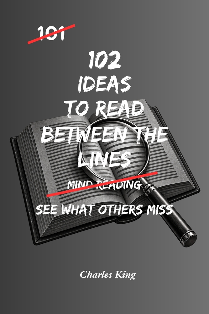 102 Ideas To Read Between The Lines: No Missing The Bigger Picture. No Jumping To Conclusions. Simple Everyday Ideas To Notice More, Understand Better cover