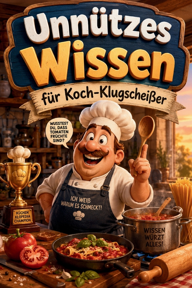 Unnützes Wissen für Koch-Klugscheißer: Kuriose & witzige Fakten als Geschenk für Köche cover
