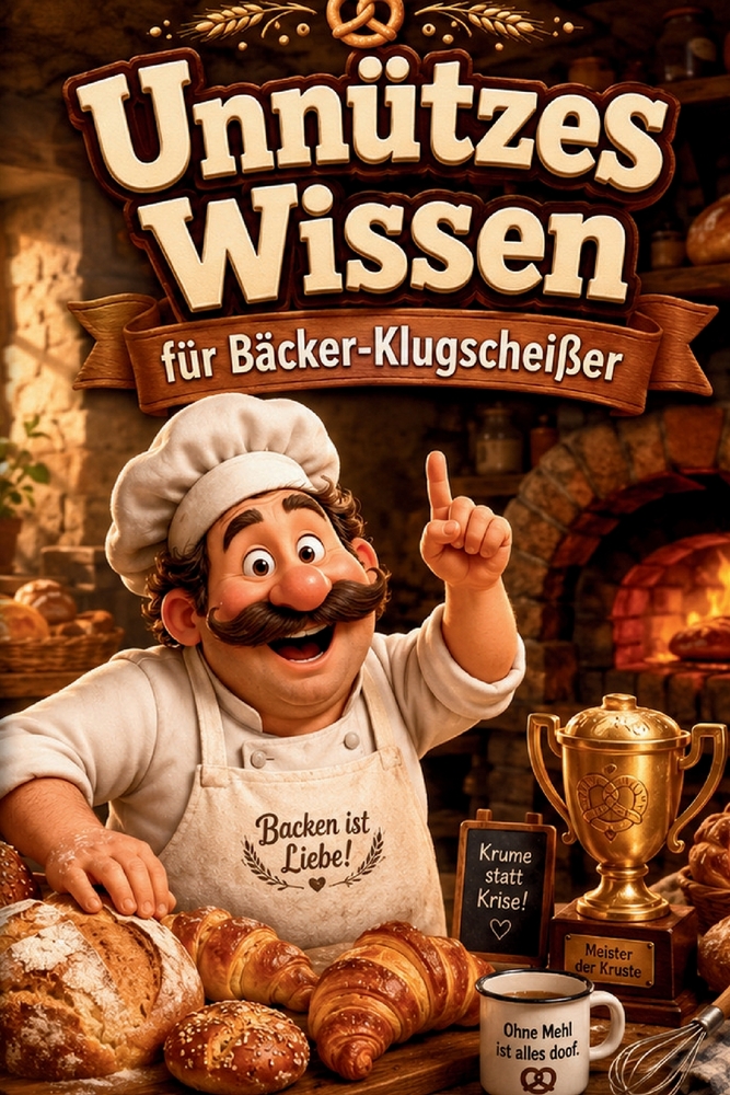 Unnützes Wissen für Bäcker-Klugscheißer: Kuriose & witzige Fakten als Geschenk für Bäcker cover