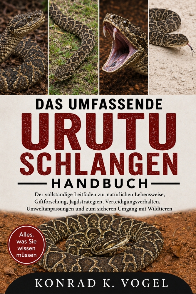 Das Umfassende Urutu-Schlangen-Handbuch: Der vollständige Leitfaden zur natürlichen Lebensweise, Giftforschung, Jagdstrategien, Verteidigungsverhalten cover