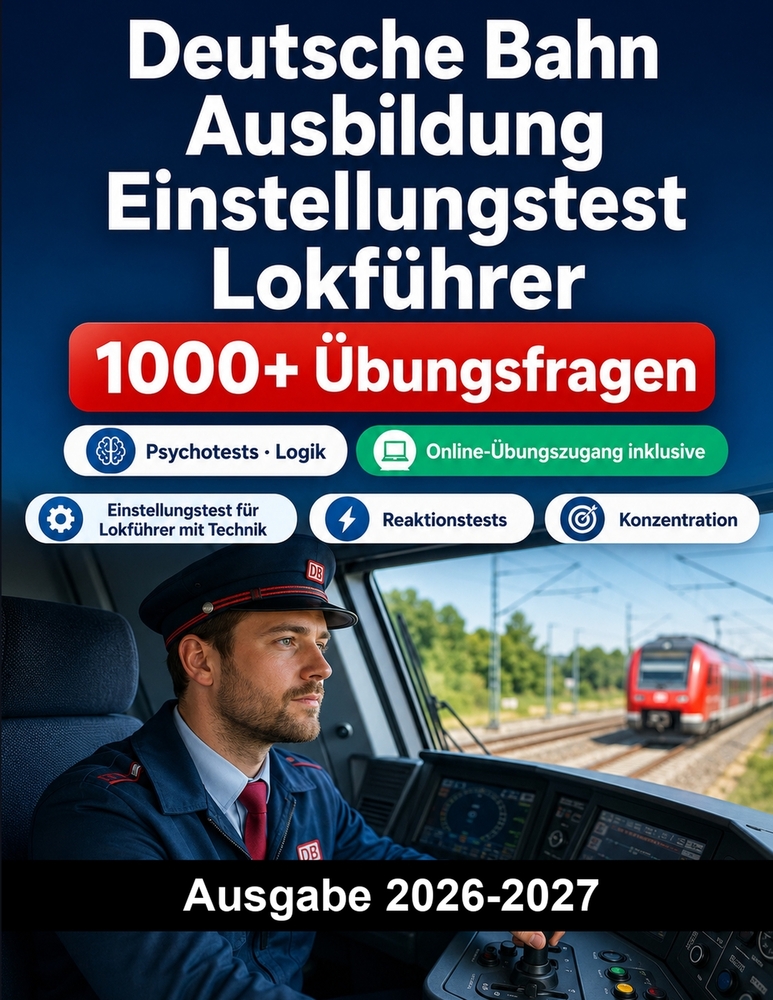 Deutsche Bahn Ausbildung Einstellungstest Lokf�hrer: Einstellungstest f�r Lokf�hrer mit Technik, Reaktionstests und Konzentration cover
