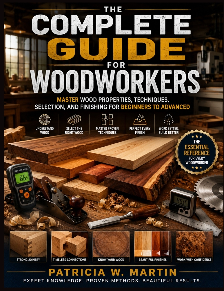 The Complete Guide for Woodworkers: Master Wood Properties, Techniques, Selection, and Finishing for Beginners to Advanced cover