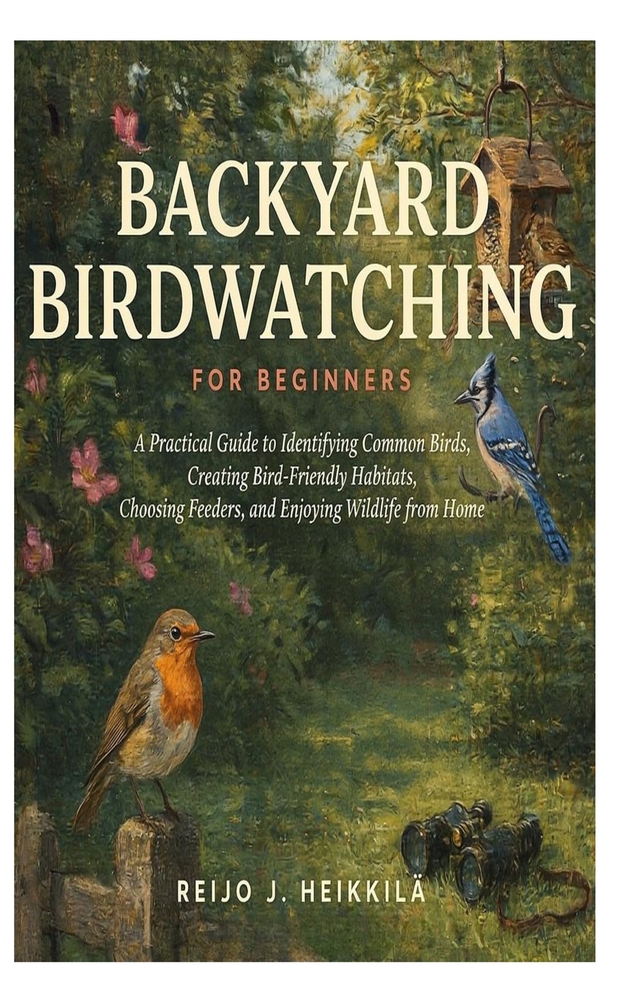 Backyard Birdwatching for Beginners: A Practical Guide to Identifying Common Birds, Creating Bird-Friendly Habitats, Choosing Feeders, and Enjoying Wi cover