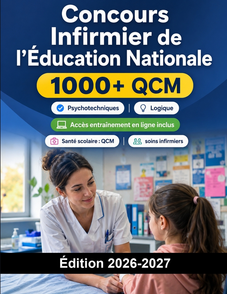 Concours Infirmier de l'Éducation Nationale: Santé scolaire: QCM, santé publique, soins infirmiers, étude de cas et entretien oral cover