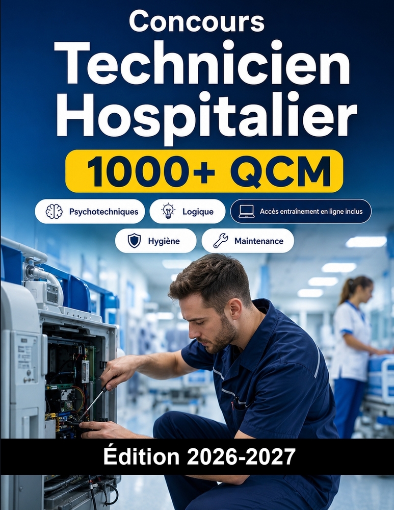 Concours Technicien Hospitalier: Fonction Publique Hospitalière: QCM, hygiène, sécurité, maintenance, logistique et épreuves cover