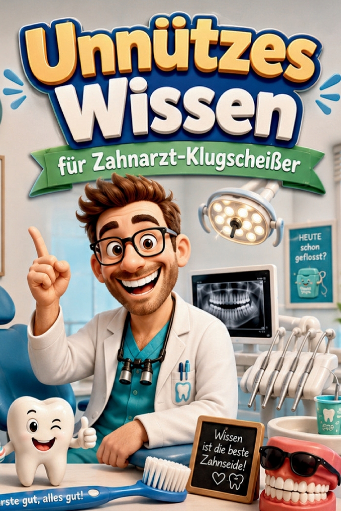 Unnützes Wissen für Zahnarzt-Klugscheißer: Kuriose & witzige Fakten als Geschenk für Zahnärzte cover