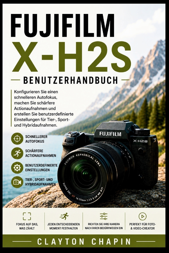Fujifilm X-H2S Benutzerhandbuch: Konfigurieren Sie einen schnelleren Autofokus, machen Sie schärfere Actionaufnahmen und erstellen Sie benutzerdefinie cover