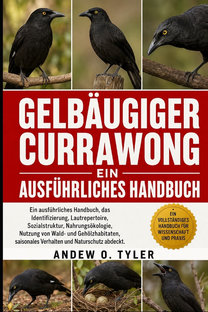 Gelbäugiger Currawong: Ein ausführliches Handbuch, das Identifizierung, Lautrepertoire, Sozialstruktur, Nahrungsökologie, Nutzung von Wald- und Gehölz cover