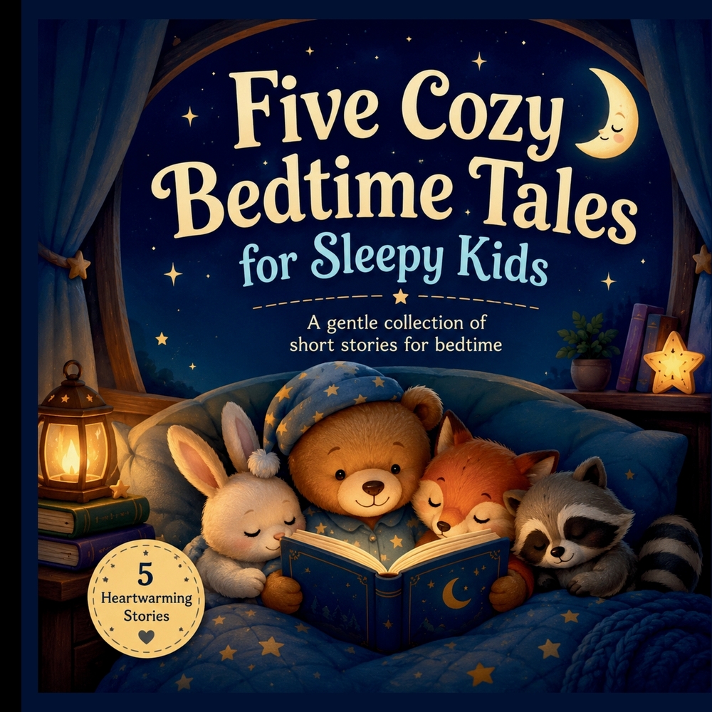 Five Cozy Bedtime Tales for Sleepy Kids: A Gentle Collection of Short Stories for Bed cover