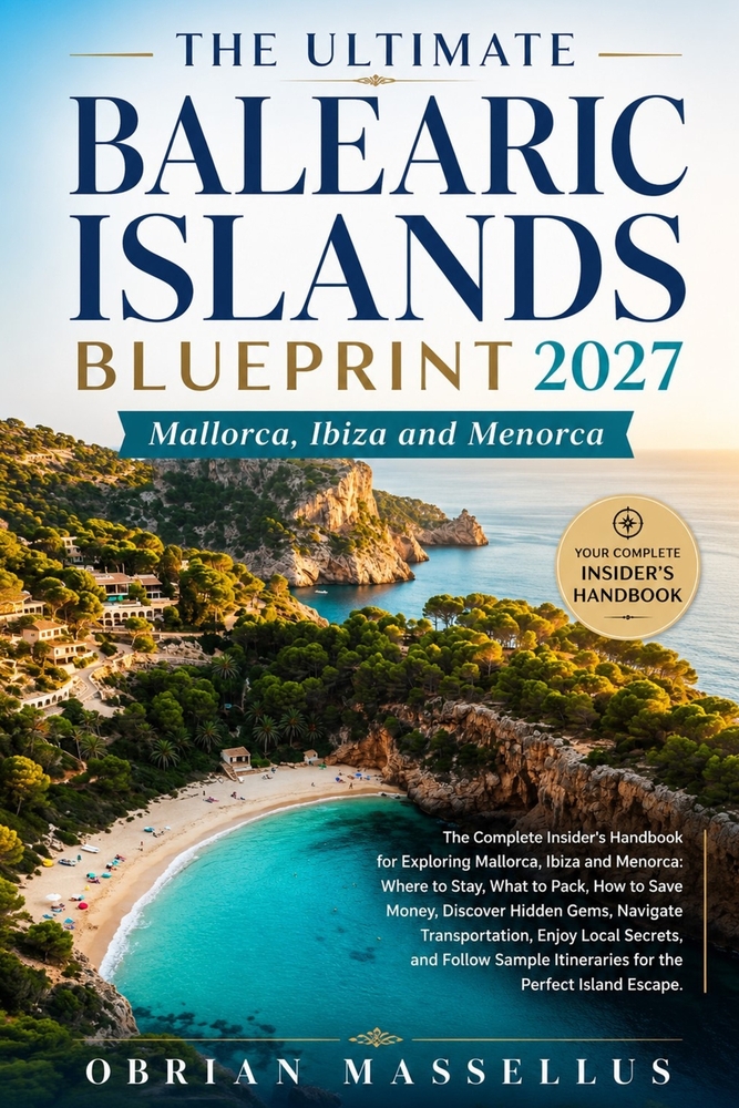 The Ultimate Balearic Islands Blueprint 2027: The Complete Insider's Handbook for Exploring Mallorca, Ibiza and Menorca: Where to Stay, What to Pack, cover
