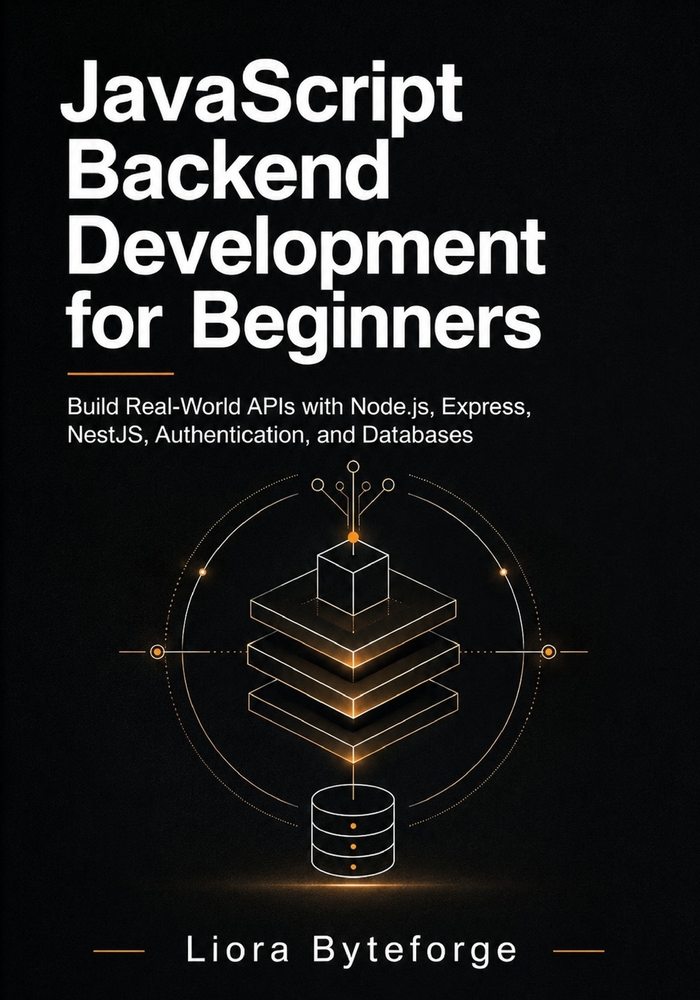 JavaScript Backend Development for Beginners: Build Real-World APIs with Node.js, Express, NestJS, Authentication, and Databases cover