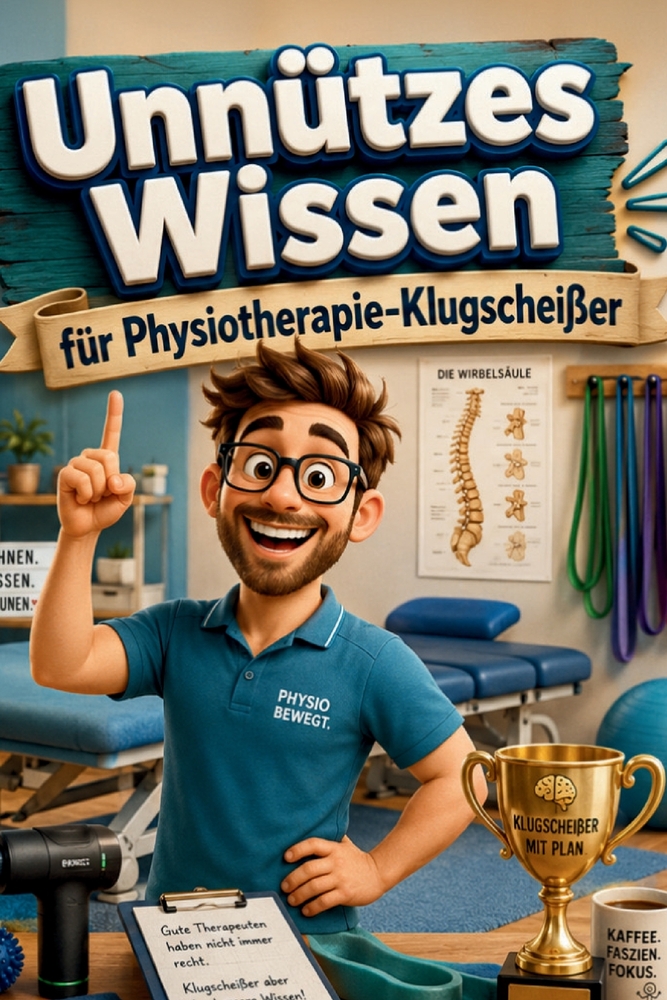 Unnützes Wissen für Physiotherapie-Klugscheißer: Kuriose & witzige Fakten als Geschenk für Physiotherapeuten cover