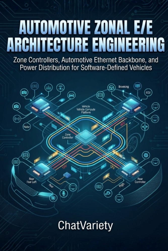 Automotive Zonal E/E Architecture Engineering: Zone Controllers, Automotive Ethernet Backbone, and Power Distribution for Software-Defined Vehicles cover
