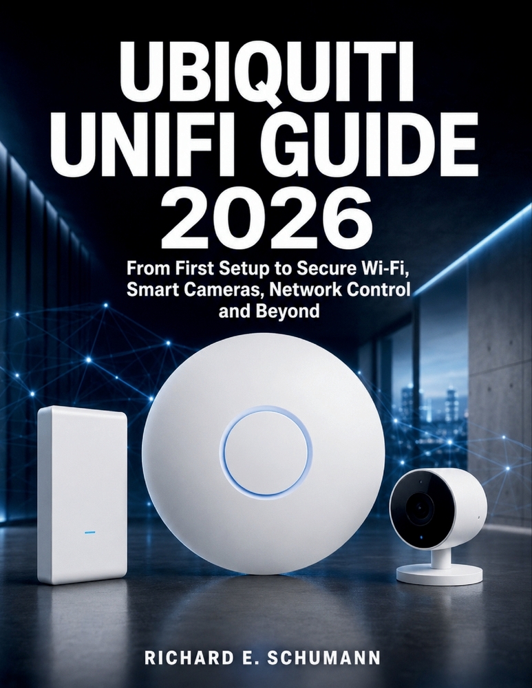 Ubiquiti UniFi Guide 2026: From First Setup to Secure Wi-Fi, Smart Cameras, Network Control and Beyond cover