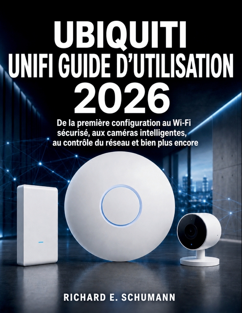 Ubiquiti UniFi Guide d'utilisation 2026: De la première configuration au Wi-Fi sécurisé, aux caméras intelligentes, au contrôle du réseau et bien plus cover