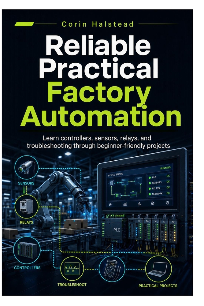 Reliable Practical Factory Automation: Learn controllers, sensors, relays, and troubleshooting through beginner-friendly projects cover