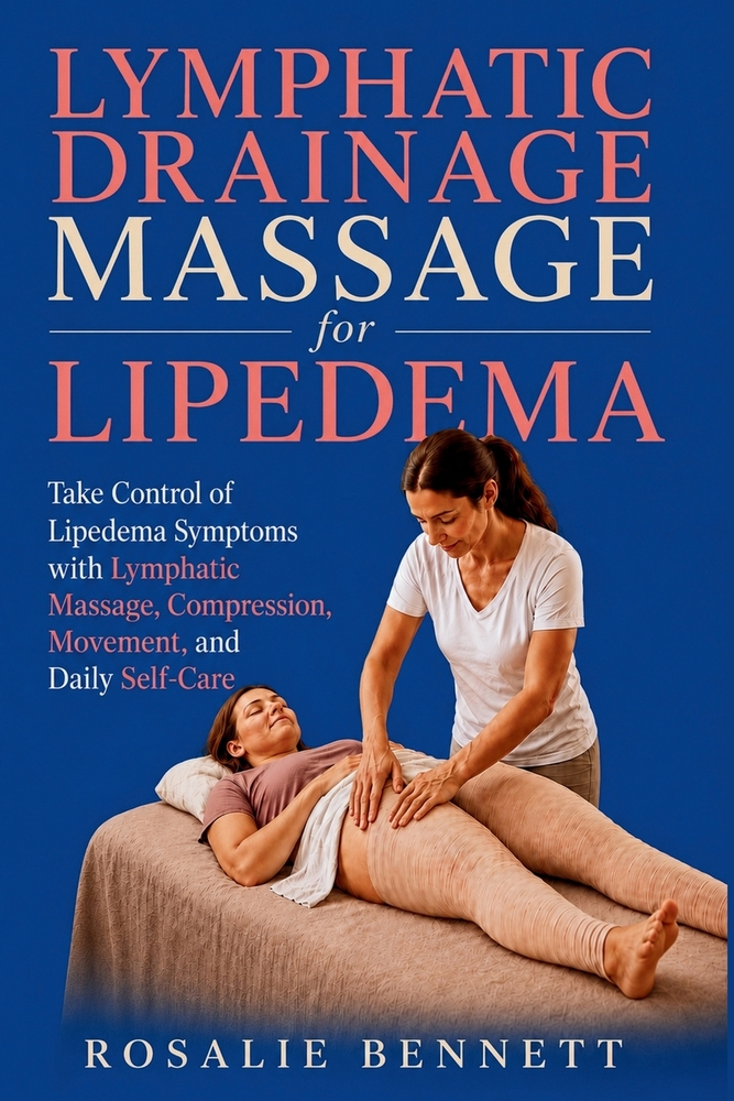 Lymphatic Drainage Massage for Lipedema: Take Control of Lipedema Symptoms with Lymphatic Massage, Compression, Movement, and Daily Self-Care cover