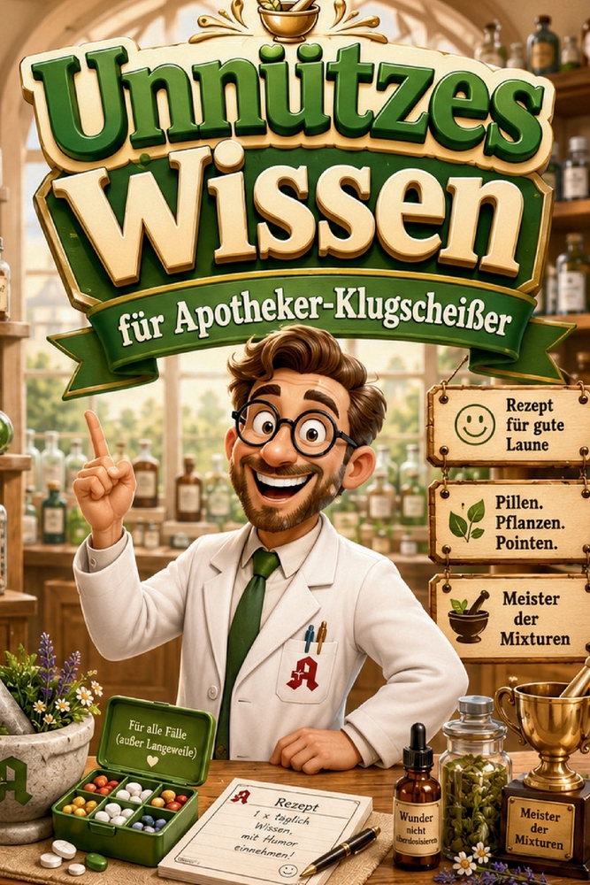 Unnützes Wissen für Apotheker-Klugscheißer: Kuriose & witzige Fakten als Geschenk für Apotheker cover