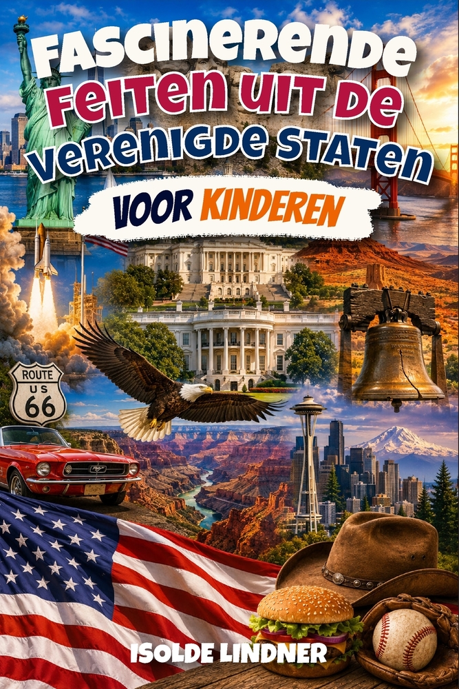 Fascinerende feiten uit de Verenigde Staten voor slimme kinderen: Ontdek de geweldige geschiedenis, natuur, uitvindingen en cultuur van de VS cover