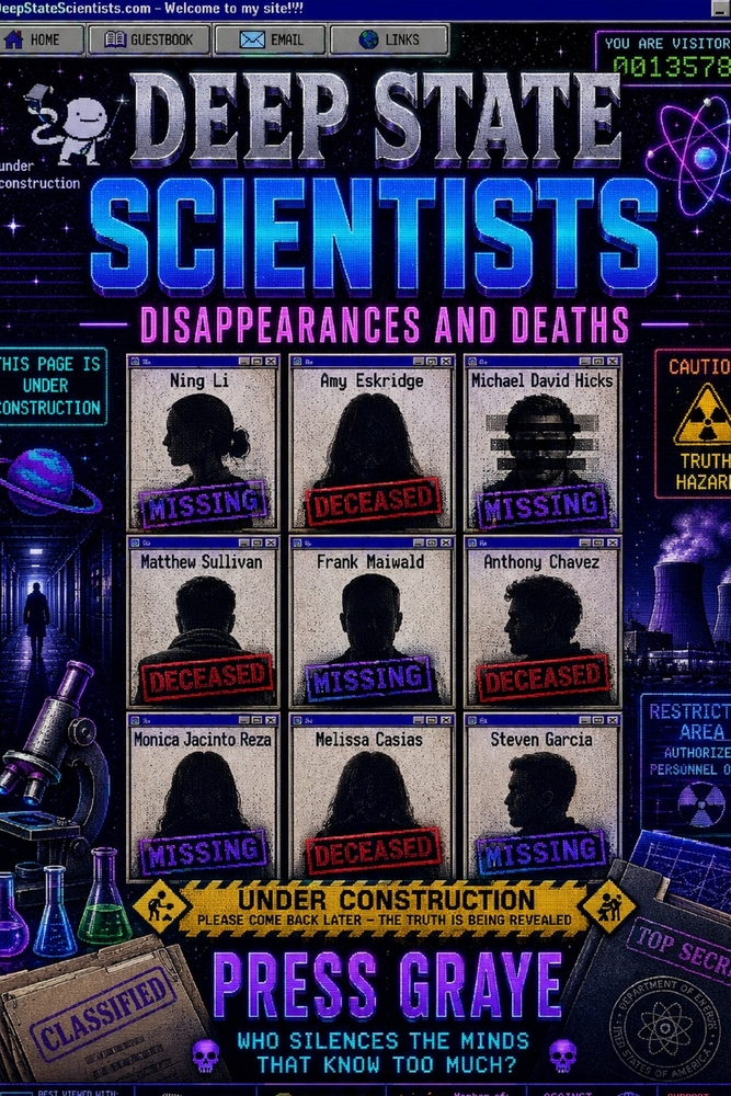 Deep State Scientists: Disappearances and Deaths cover
