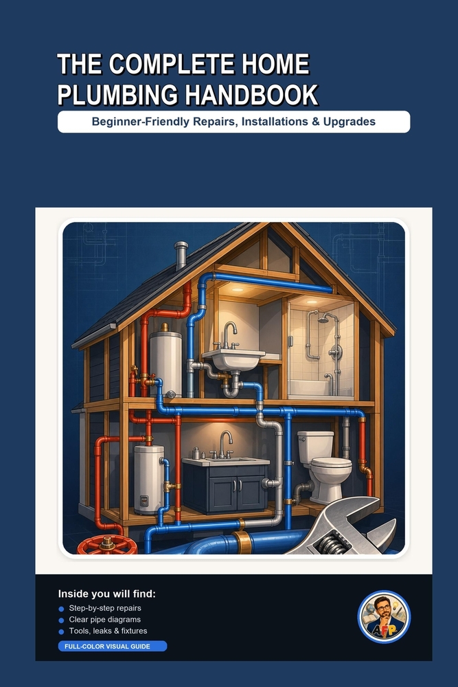 The Complete Home Plumbing Handbook: A Beginner-Friendly, Step-by-Step Visual Guide to Repairs, Installations & Upgrades cover
