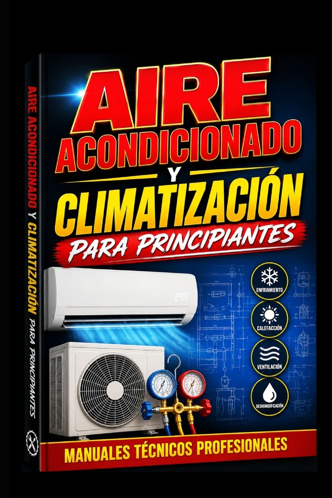Aire Acondicionado y Climatización para Principiantes: Manuales técnicos profesionales cover