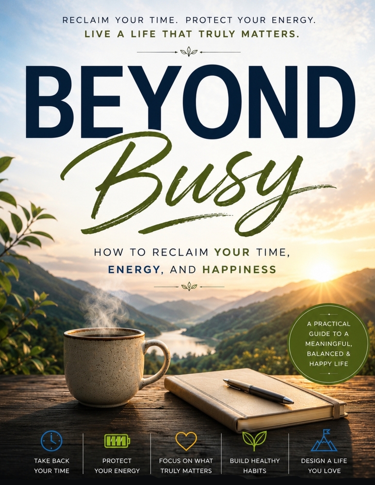 Beyond Busy: How to Reclaim Your Time, Energy, and Happiness Premium Edition 8.5 × 11 Inches cover