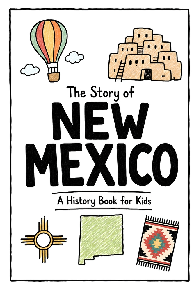 The Story of New Mexico - A History Book for Kids: A Fun and Educational Illustrated New Mexico History Book for Kids with Fast Facts and Easy Reading cover