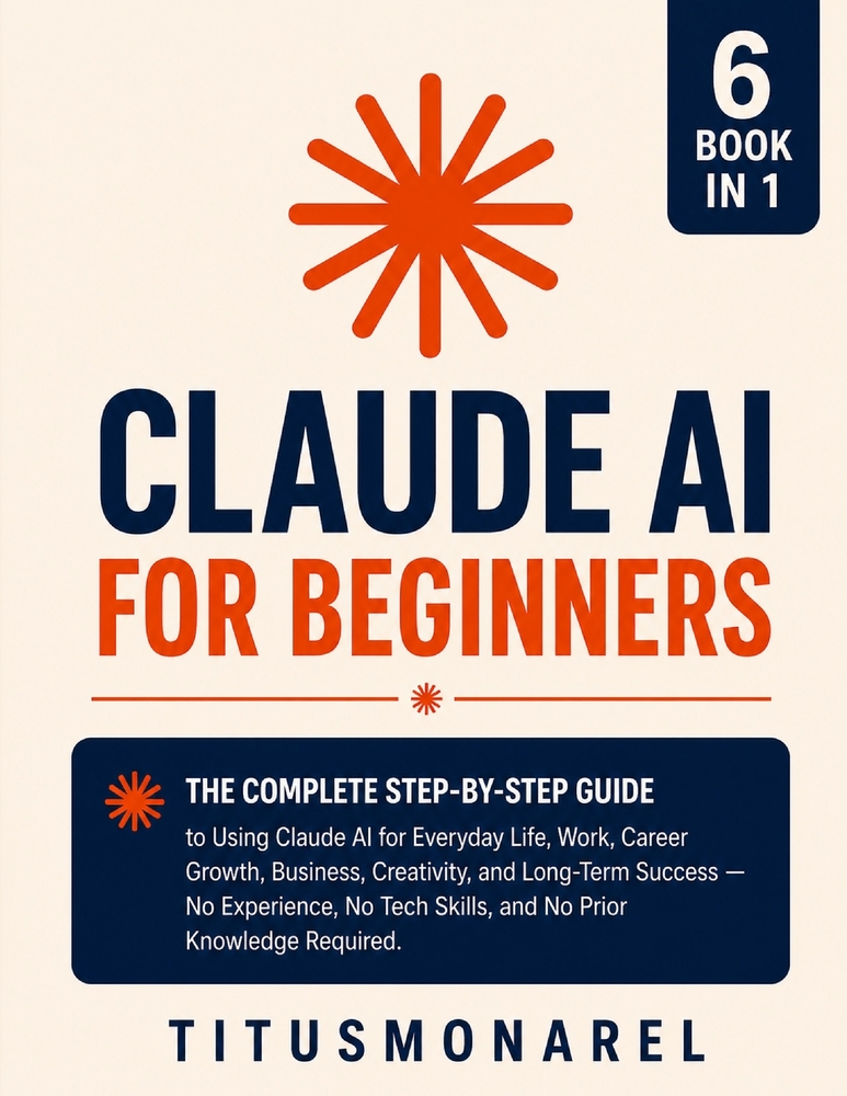 Claude AI for Beginners: The Complete Step-by-Step Guide to Using Claude AI for Everyday Life, Work, Career Growth, Business, Creativity, and Long-Ter cover