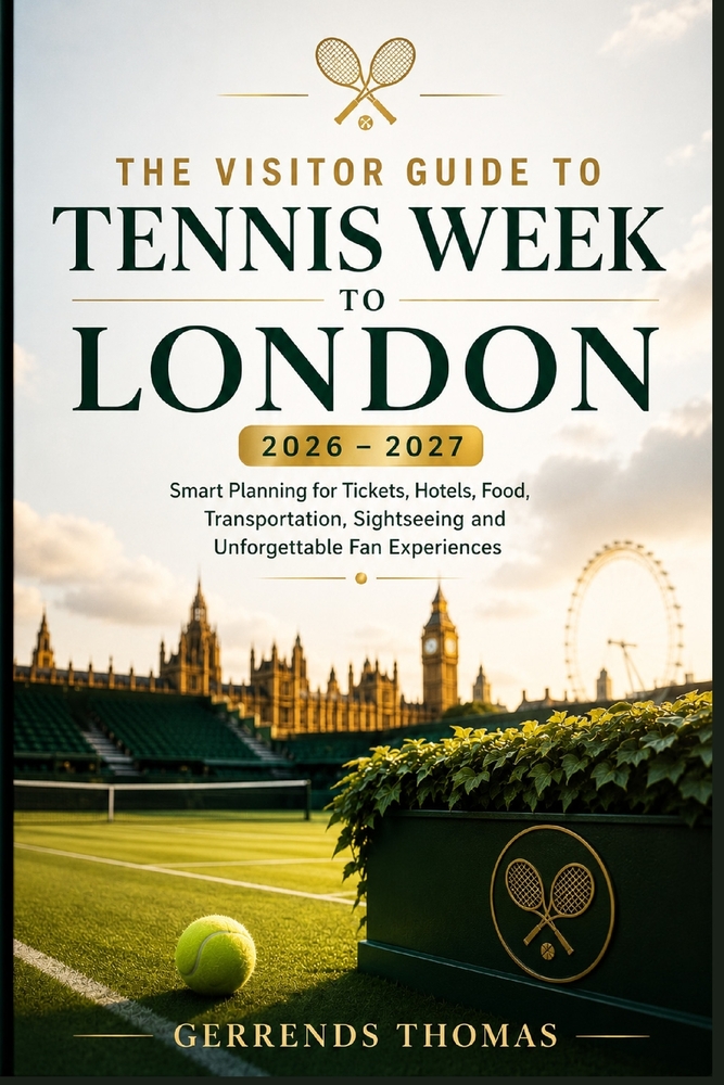 The Visitor Guide to Tennis Week in London 2026 - 2027: Smart Planning for Tickets, Hotels, Food, Transportation, Sightseeing and Unforgettable Fan Ex cover
