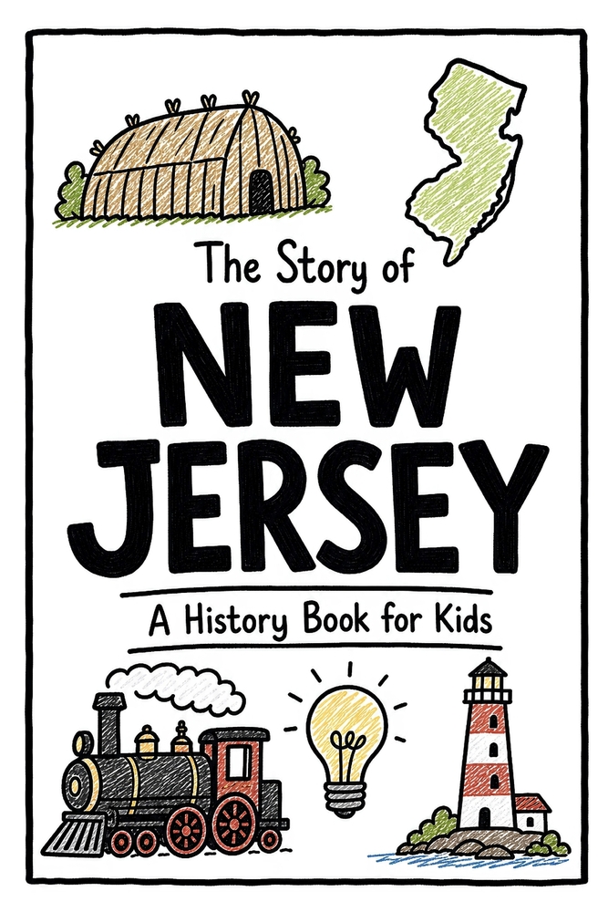 The Story of New Jersey - A History Book for Kids: A Fun and Educational Illustrated New Jersey History Book for Kids with Fast Facts and Easy Reading cover
