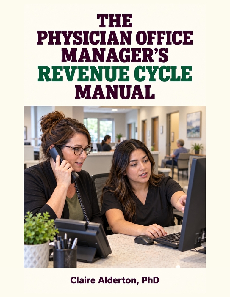 The Physician Office Manager's Revenue Cycle Manual: Registration, Eligibility, Referrals, Denials, Staff Roles, and Daily Operating Rhythms for Busy cover