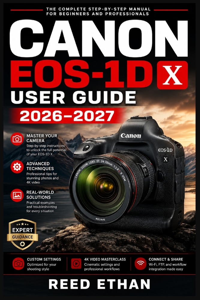 Canon Eos-1d X User Guide 2026-2027: Master Every Button, Menu, and Shooting Mode - From Basic Setup to Advanced Professional Techniques for Stunning cover