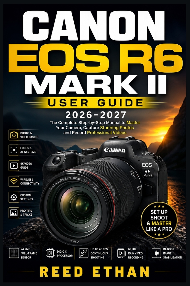 Canon EOS R6 Mark II User Guide 2026-2027: A Practical Handbook for Hobbyists, Wildlife Shooters, and Content Creators Ready to Unlock Every Feature cover