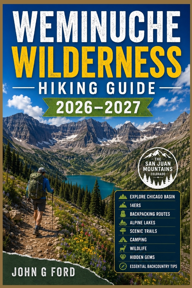 Weminuche Wilderness Hiking Guide 2026-2027: Explore Chicago Basin, 14ers, Backpacking Routes, Alpine Lakes, Scenic Trails, Camping, Wildlife, Hidden cover