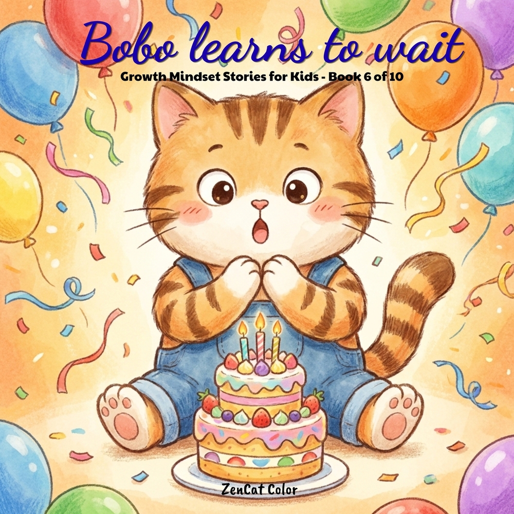 BoBo Learns to Wait: A Growth Mindset Story for Kids About Patience and Trusting the Process cover