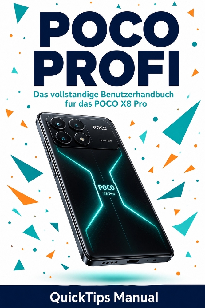 Poco Profi: Das vollstandige Benutzerhandbuch fur das POCO X8 Pro: Einrichtung, HyperOS 3, Kamera, Game Turbo, KI-Funktionen, Akku, Fehlerbehebung und cover