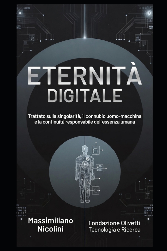 Eternità Digitale: Trattato sulla singolarità, il connubio uomo-macchina e la continuità responsabile dell'essenza umana cover