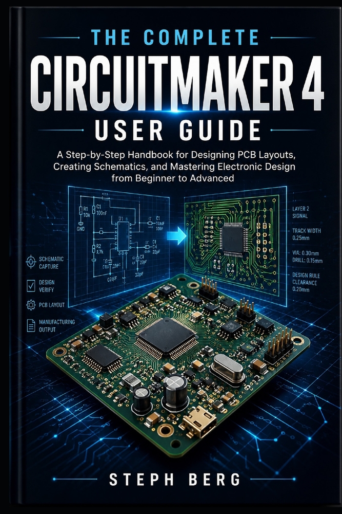 The Complete Circuitmaker 4 User Guide: A Step-by-Step Handbook for Designing PCB Layouts, Creating Schematics, and Mastering Electronic Design from B cover
