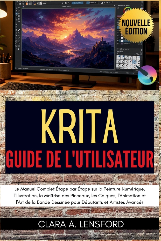 KRITA Guide de l'Utilisateur: Le Manuel Complet Étape par Étape sur la Peinture Numérique, l'Illustration, la Maîtrise des Pinceaux, les Calques, l'An cover