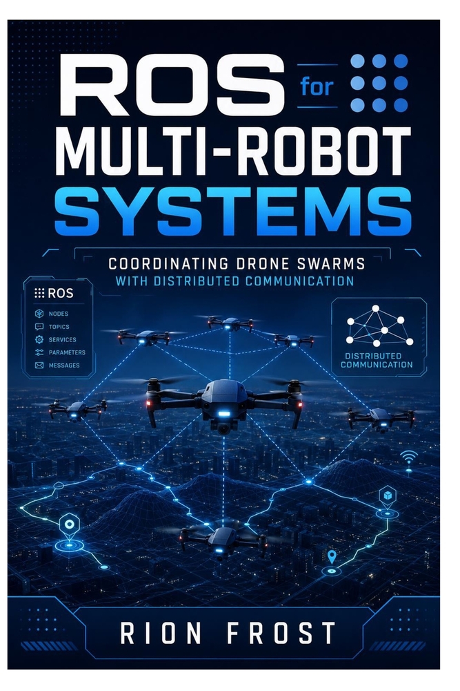 ROS for Multi Robot Systems: Coordinating Drone Swarms with Distributed Communication cover