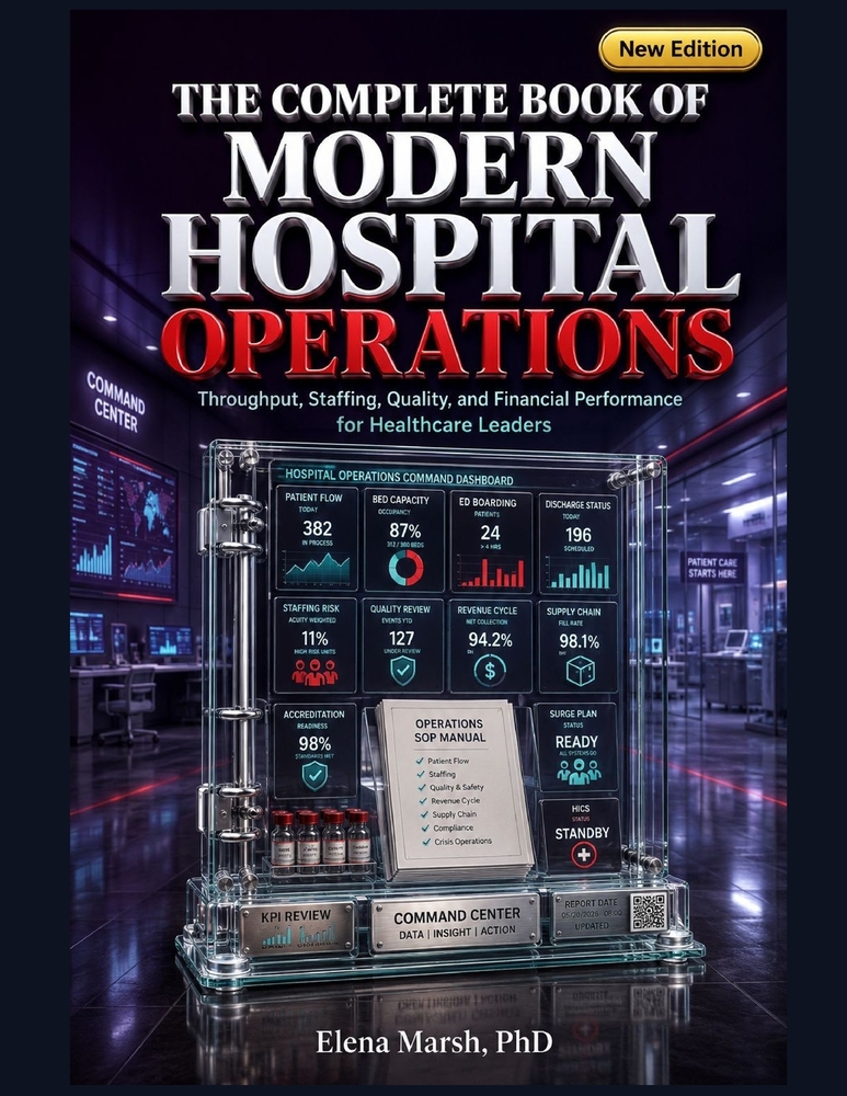 The Complete Book of Modern Hospital Operations: Throughput, Staffing, Quality, and Financial Performance for Healthcare Leaders cover